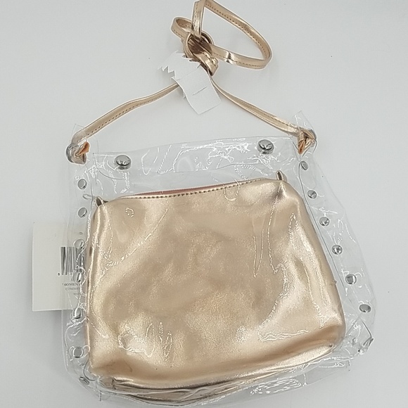 Chiara Handbags - ⚡🎈➡️2-in-1Transparent Bag Stud Detail Crossbody